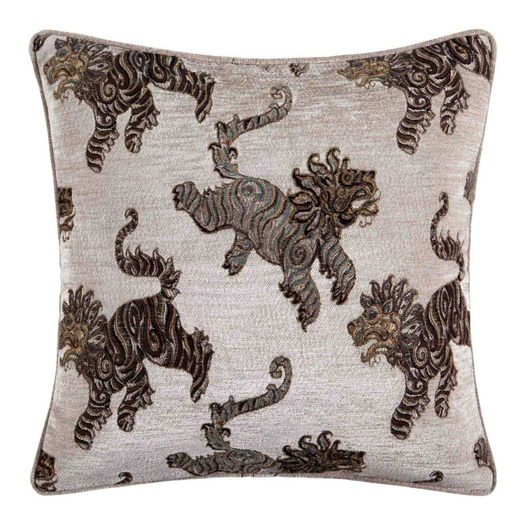 Madura Byakko Square Linen Pillow Cover Wayfair